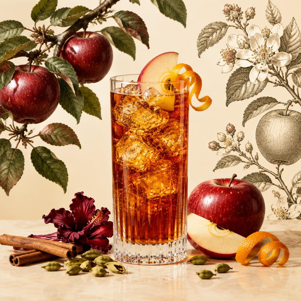 Black Orchard & Ginger cocktail