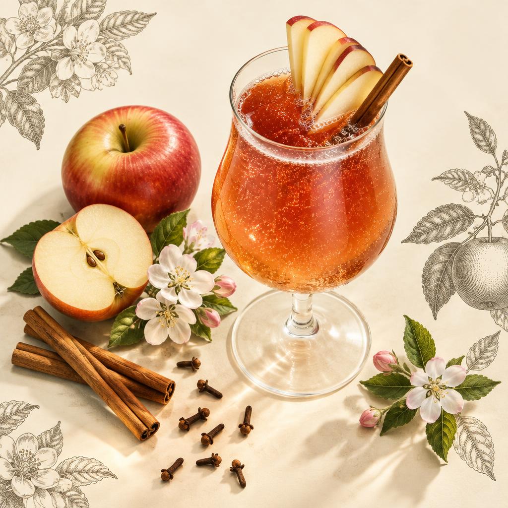 Spiced Orchard Fizz cocktail