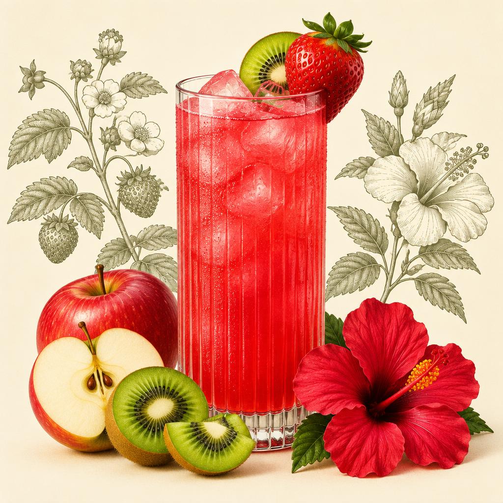 Scarlet Compass & Lemonade cocktail