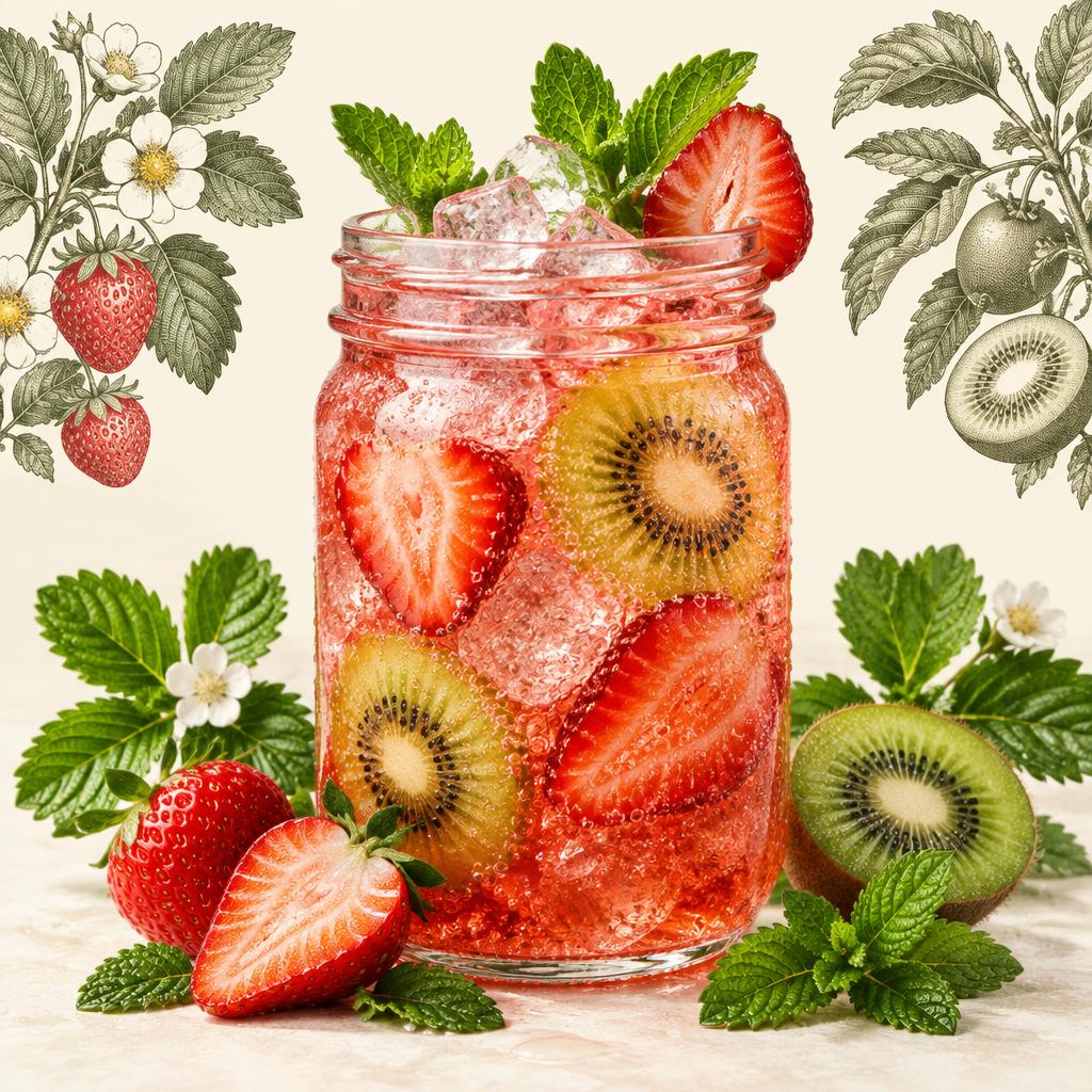 Strawberry & Kiwi Cooler cocktail
